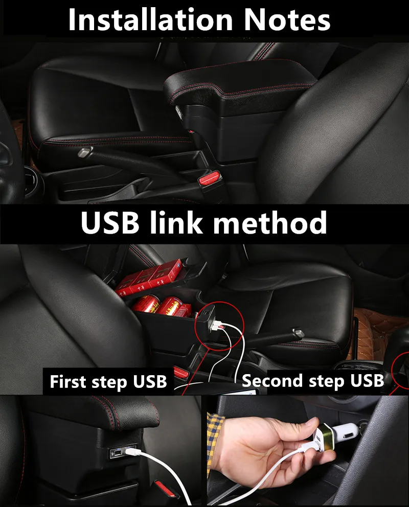Для Datsun on-DO подлокотник коробка Datsun mi-DO Универсальный центральный автомобильный подлокотник для хранения коробка Модификация аксессуары