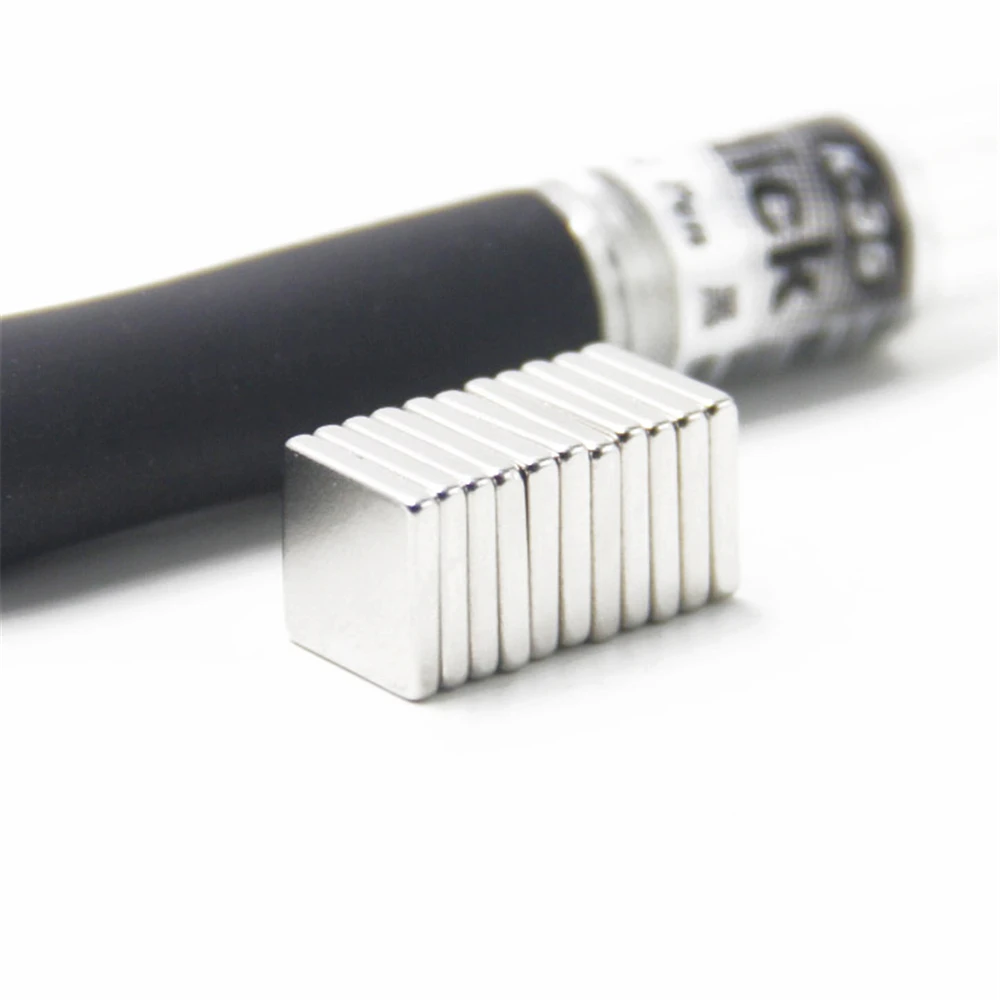 

50pcs F10x10x2mm Super Powerful Strong Rare Earth Block NdFeB Magnet Neodymium N35 Magnets F10*10*2mm Free Shipping