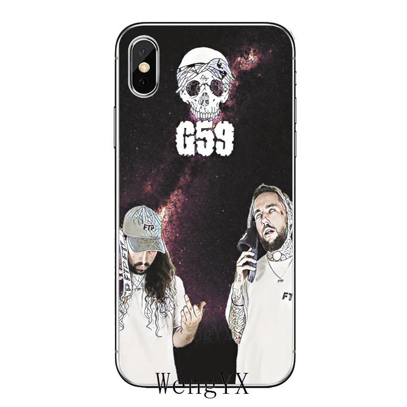 Для Apple iPhone X XR XS Max 8 7 plus 6s 6 plus SE 5S 5c 5 4S 4 модный роскошный мягкий чехол для телефона - Цвет: Rapper-Sesh-A-13