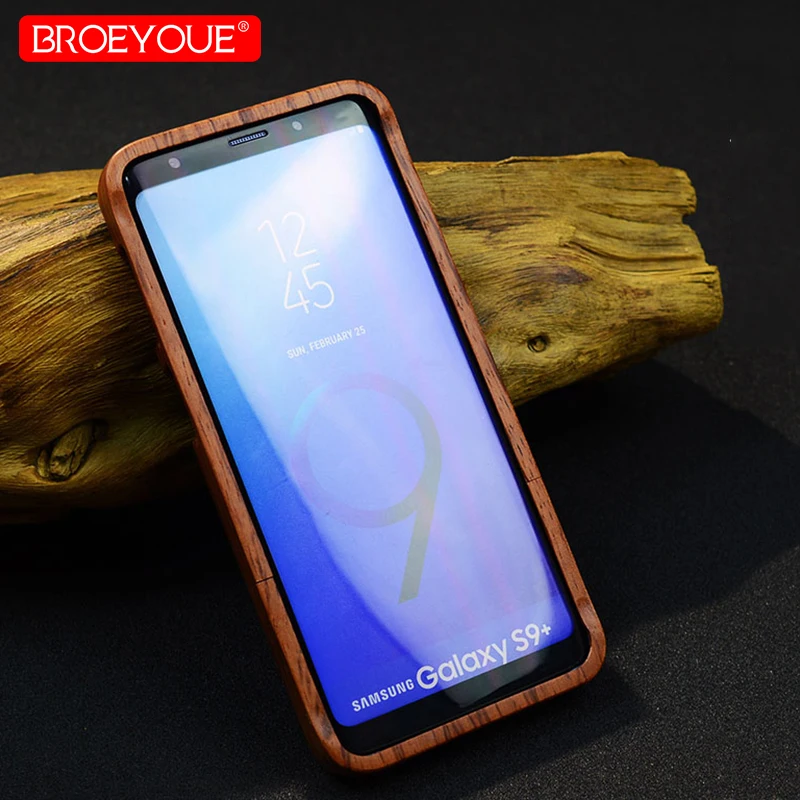 Wood Case For Samsung Galaxy S9 Plus S8 S7 Edge S5 S6 Note 5 8 100% Natural iPhone 5S SE X 7 6 6S Cover | Мобильные телефоны и