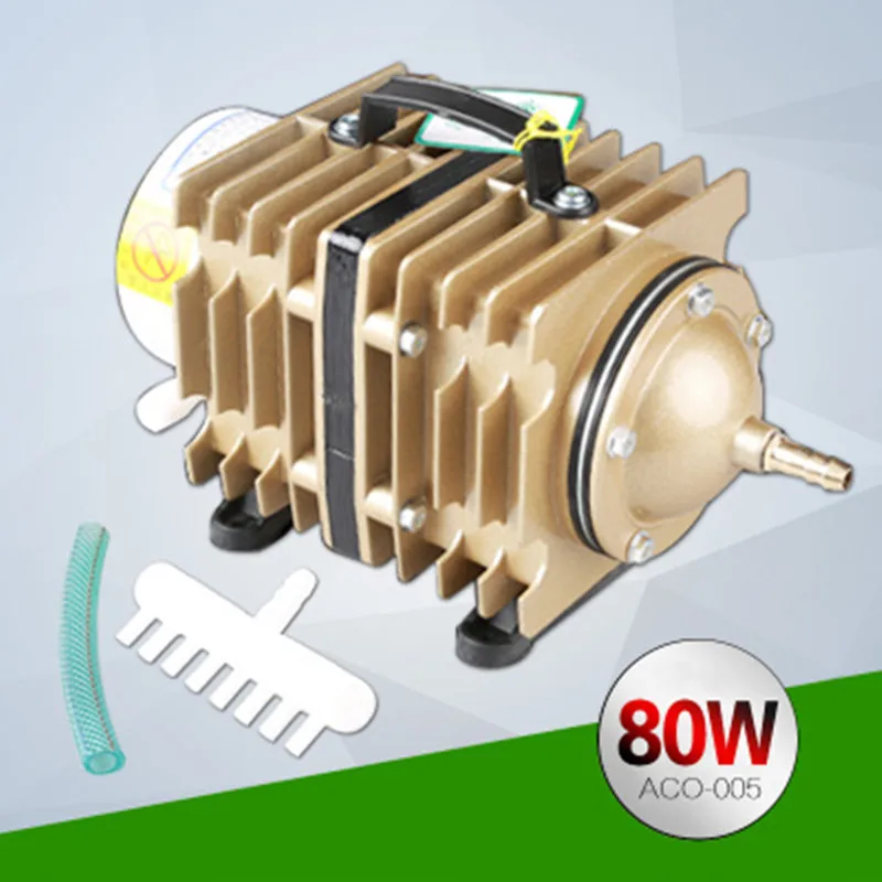 SUNSUN ACO-005 большой аквариум для рыбок аэрационный насос электромагнитный насос высокого давлениа/кислородный насос 80 - Цвет: ACO-005 80W