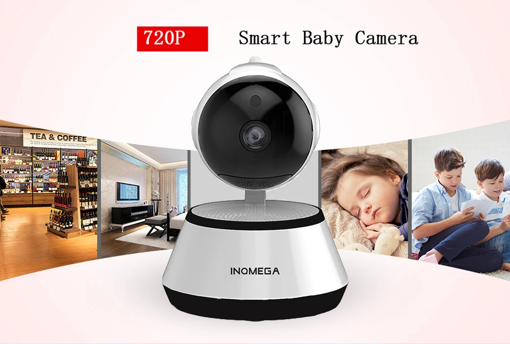 INQMEGA, IP камера, беспроводная, 720 P, для домашней безопасности, CCTV, сетевая камера, ночное видение, двухстороннее аудио, детский монитор, ICSEE