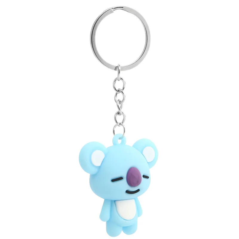 blue Животный BTS милый мультяшный образ прекрасный брелок с коалой брелок кулон маленький подарок памятный подарок от производителя - Цвет: blue