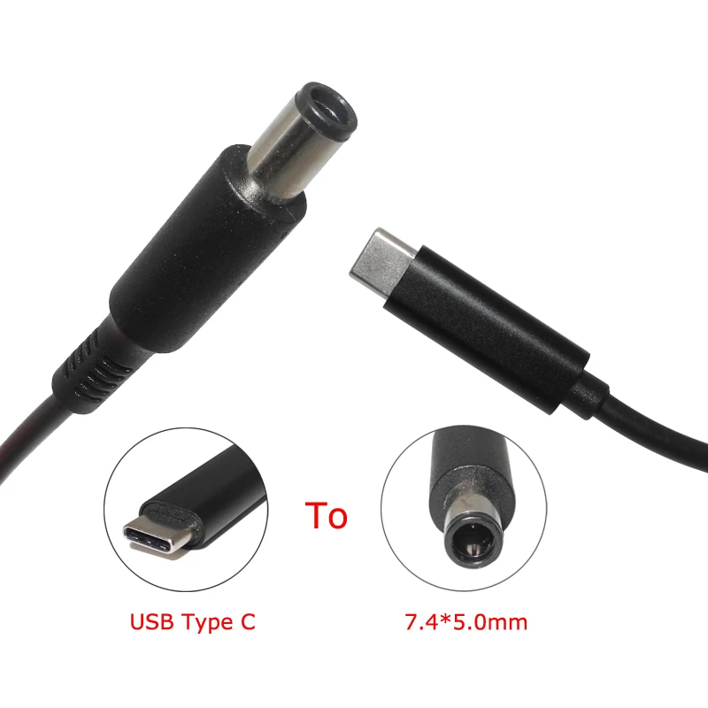 Адаптер питания постоянного тока с разъемами USB Type C на 7 4x5 0 мм для ноутбуков Dell
