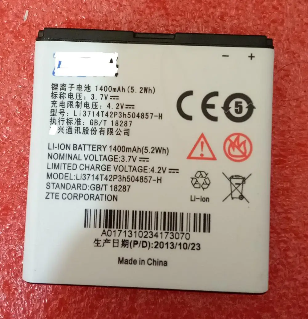 

3.7V 1400mAh Li3714T42P3h504857-H For Beeline smart 2 / For ZTE U830 U812 V788D U788 Battery