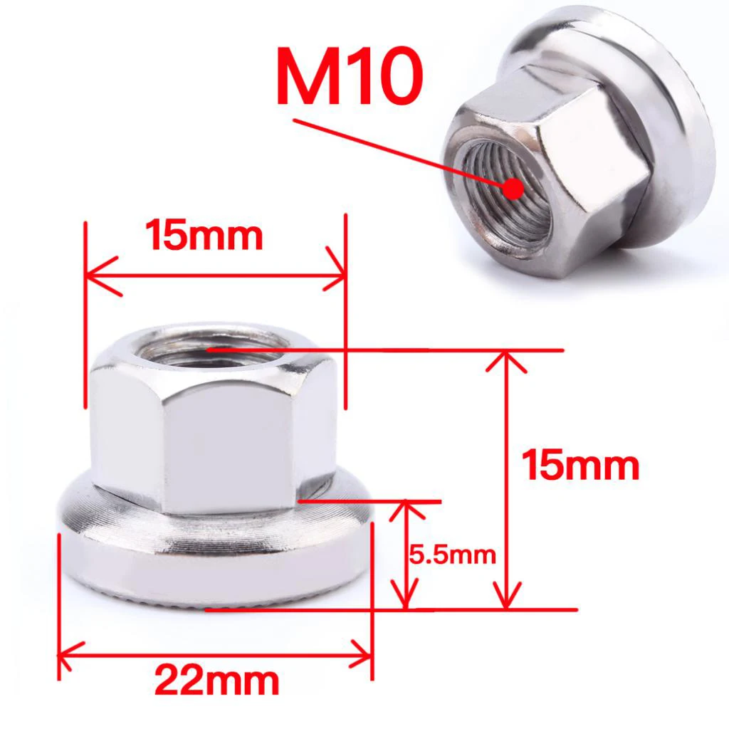 

Fixed Gear MTB Road Bike Bicycle Axle Screws M10 DIY Modified Accessories