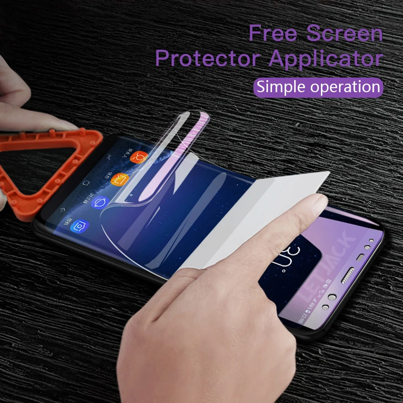 Мягкая гидрогелевая пленка на весь экран для Samsung Galaxy S9 S8 Plus S7 Edge Note 8 A9 Star Lite