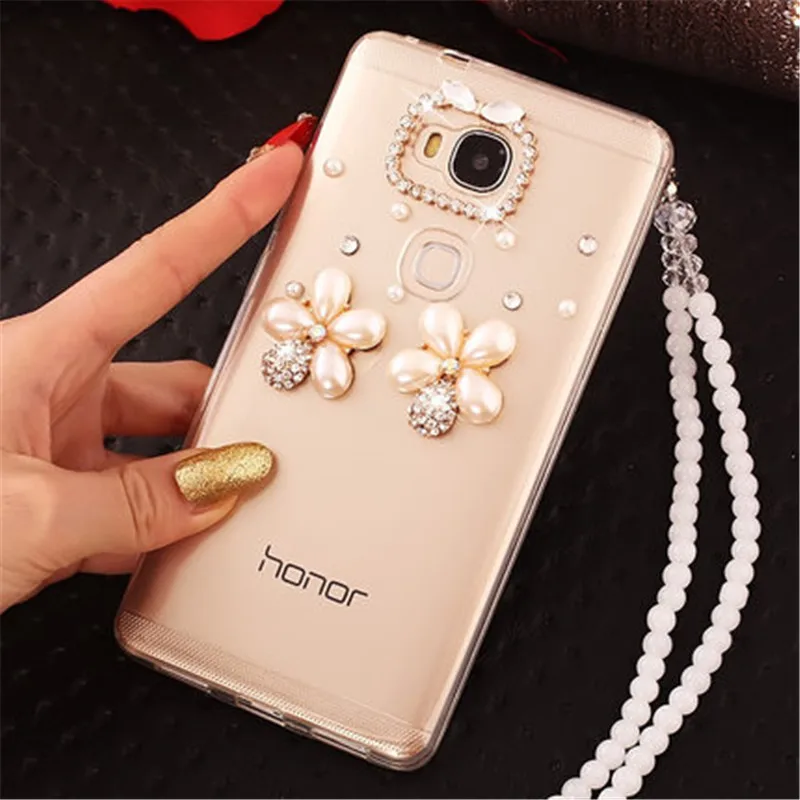 Роскошный чехол Byuoo с кристаллами и бриллиантами для Huawei P10 P8 P9 Lite Mate 9 GR510 lite Honor 20 pro