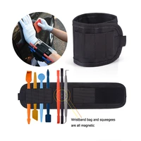 ehdis vinyl car wrap magnetic wristband tools bag for holding window tint squeegee scraper knife wrapping film magnet waist bags