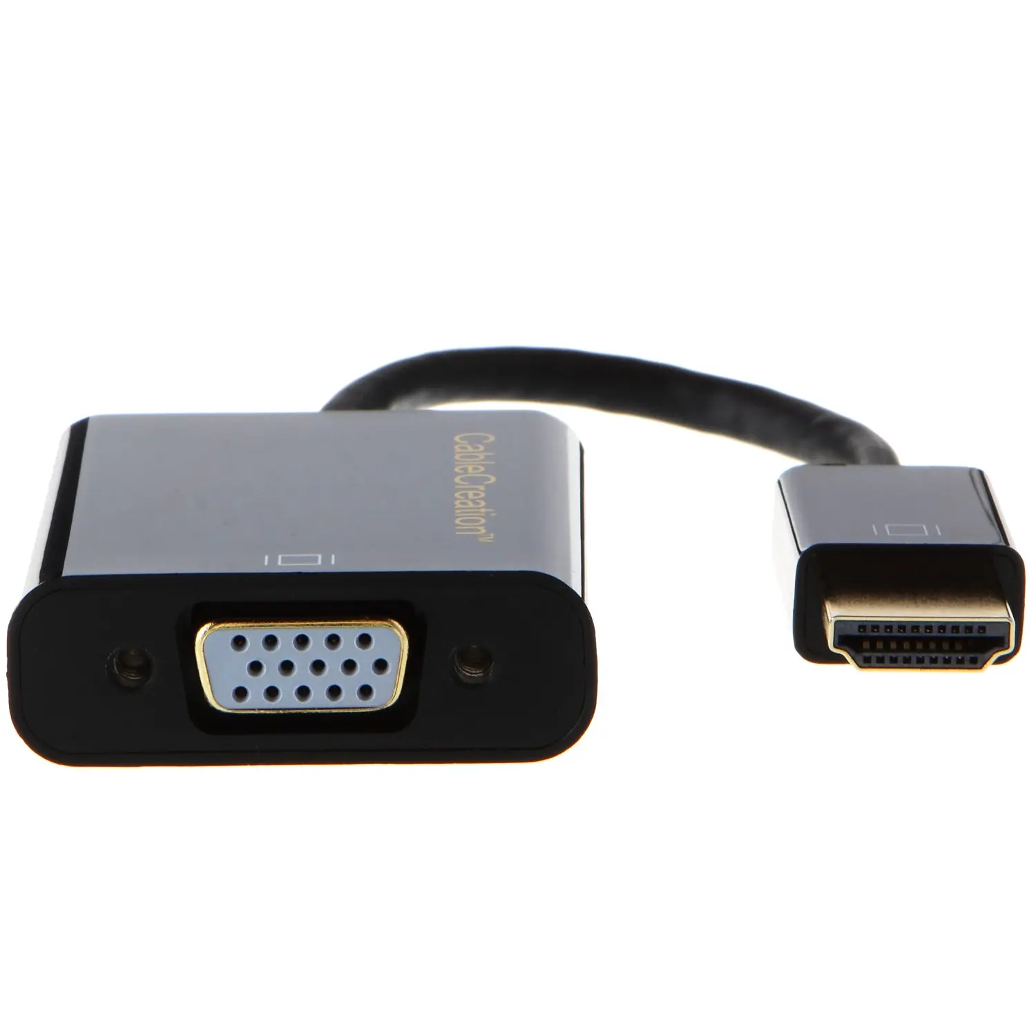 Адаптер HDMI to VGA JORINDO мужской женский конвертер для ПК ноутбук HD DVD и многое другое черный цвет включен.