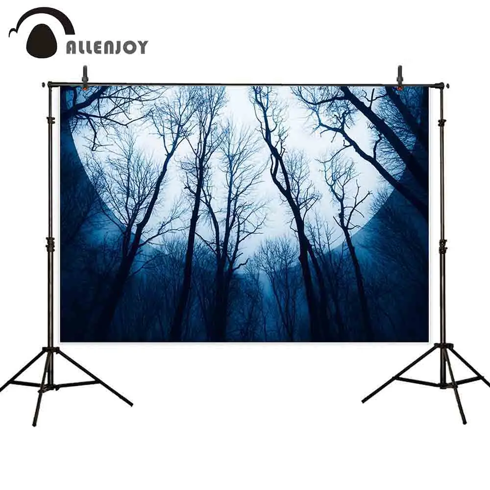 Фон для фотосъемки Allenjoy с изображением большой холодной Луны и леса | Электроника
