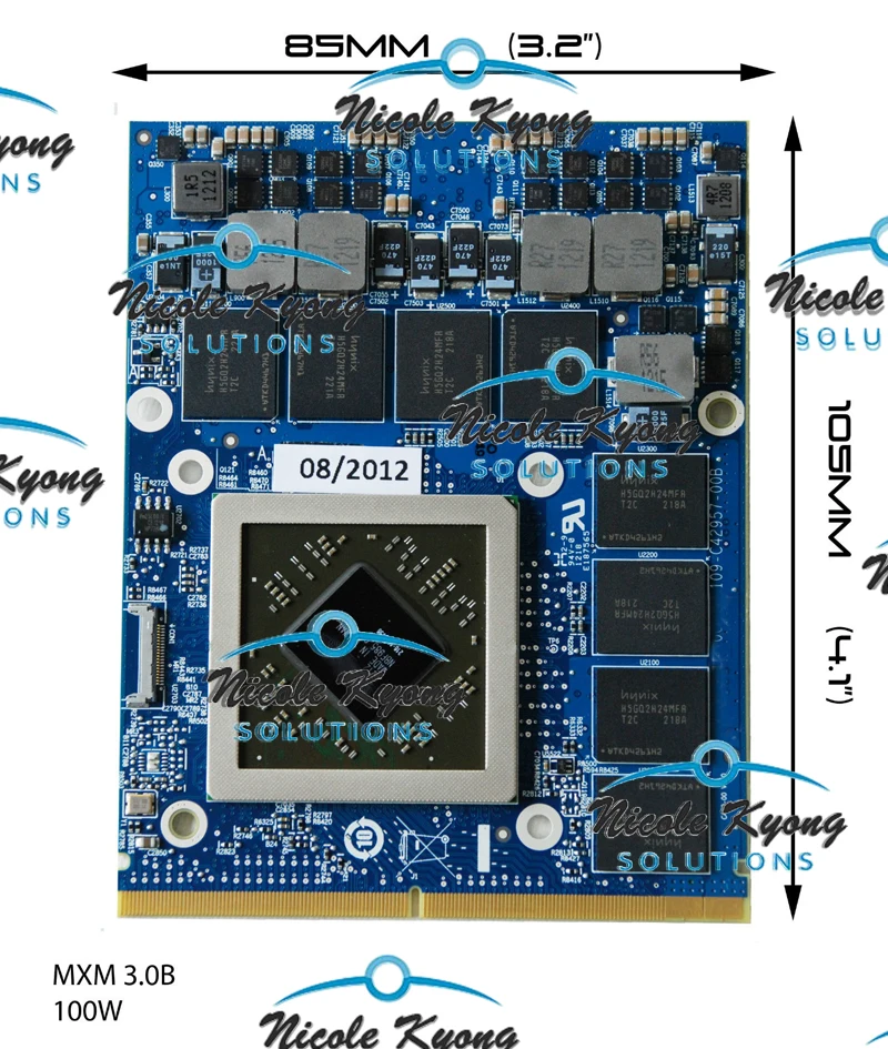 CLEVO ver HD 7970M HD7970M 2G DDR5 VGA Видеокарта для P150SM P157SM P151SM1 P570WM3P570WM