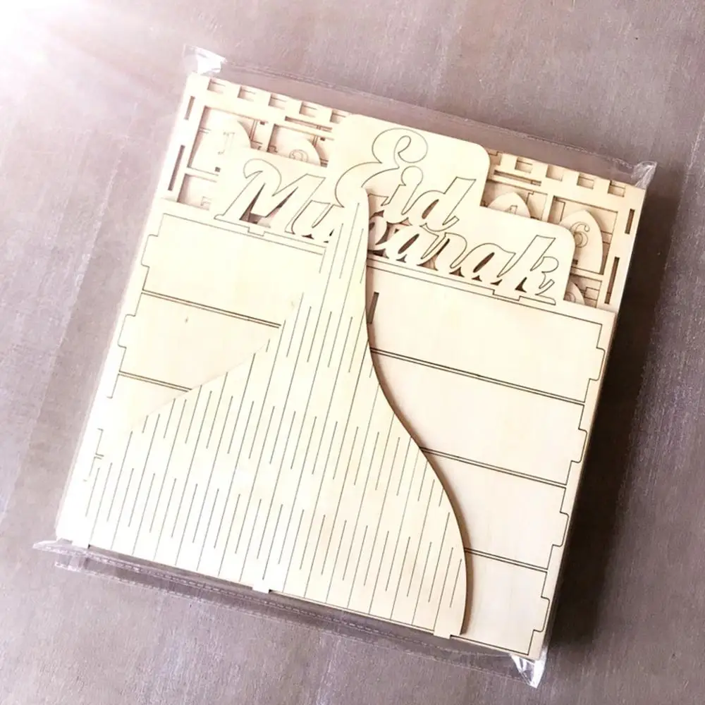 DIY украшения на Рамадан ящик обратный отсчет календарь ИД Мубарак и Ид украшение