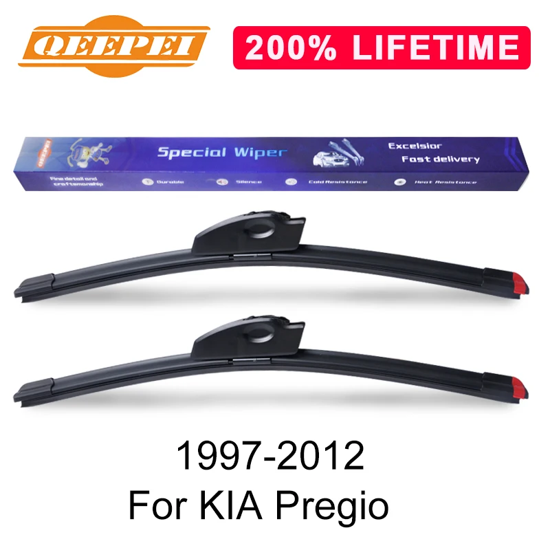 QEEPEI Замена стеклоочистителей для KIA Pregio Van [TB] 1997-2012 лобовое стекло натуральный