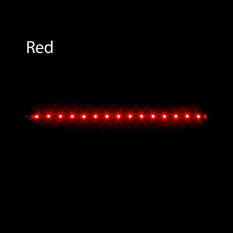 Red Универсальный гибкий дневного света автомобиля декоративные 15SMD 30 см 12 V Водонепроницаемый DRL COB Туман Светодиодные ленты свет лампы - Испускаемый цвет: Red