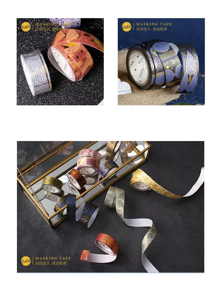 Arabian Nights таинственная васи лента позолота декоративная клейкая лента Diy Скрапбукинг наклейка этикетка Крафтовая Маскировочная лента