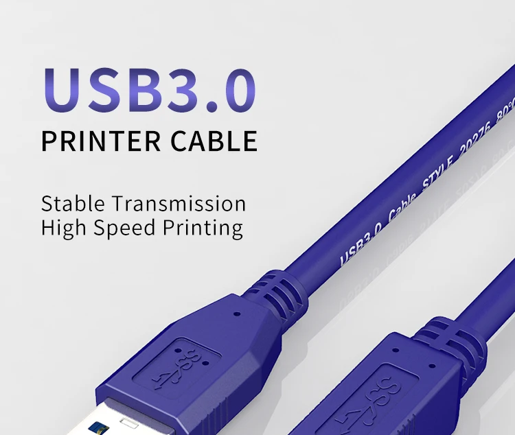 GCX USB 3,0 кабель для принтера высокоскоростной usb тип A папа-Тип B Мужской кабель для передачи данных для Canon Epson hp принтер этикеток ЦАП USB принтер