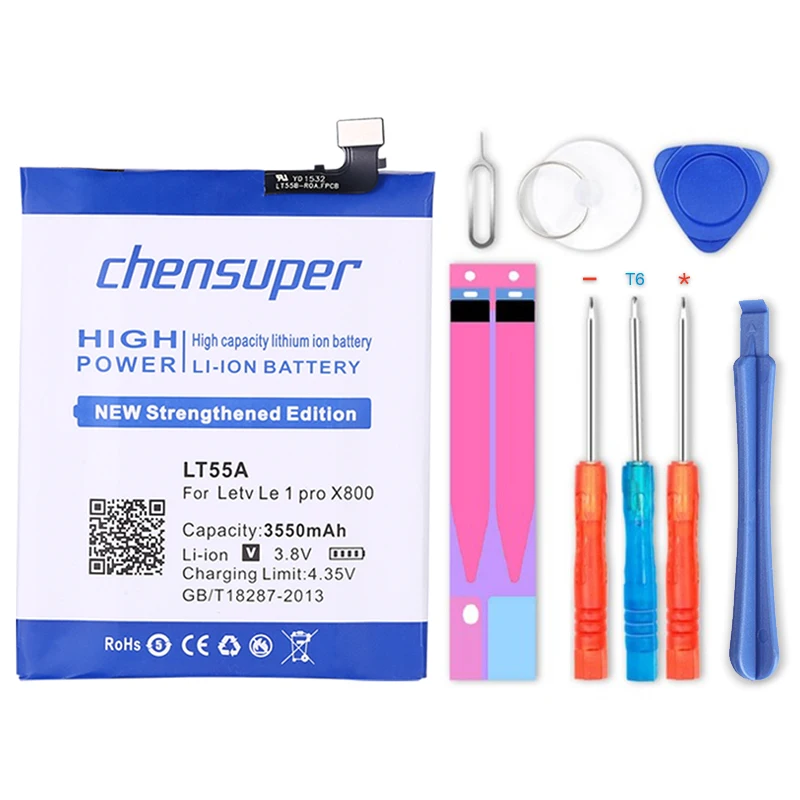 

100% оригинал chensuper 3550mAh LT55A батарея для Letv Le 1 pro X800 Le one pro X800 литий-ионные полимерные аккумуляторы + номер отслеживания