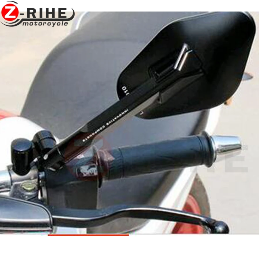 Универсальные черные мотоциклетные зеркала заднего вида для YAMAHA SUZUKI KAWASAKI HONDA DUCATI
