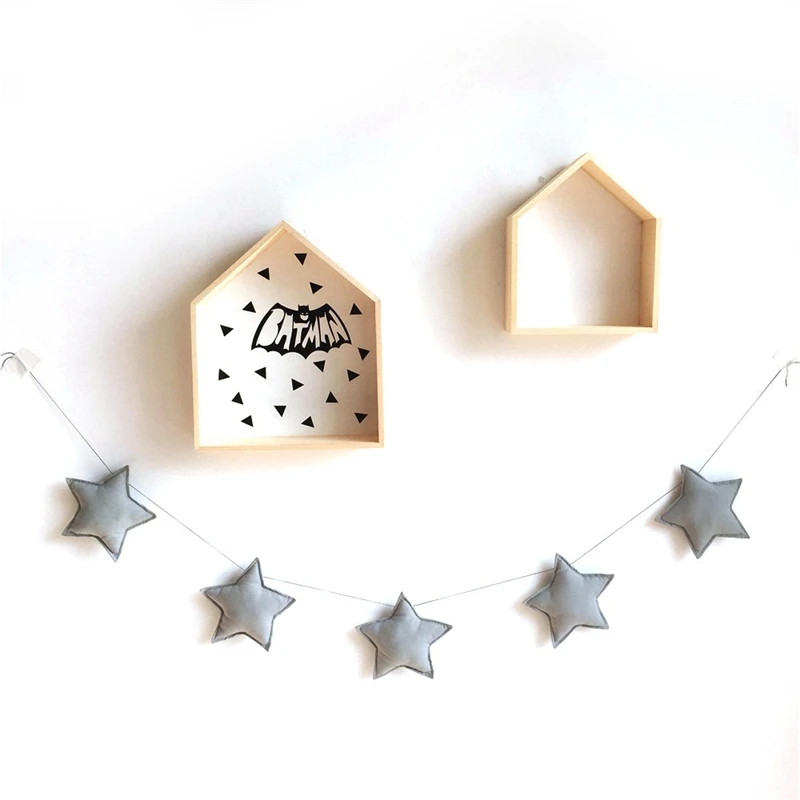 Ins скандинавские гирлянды со звездами украшения для детской комнаты ручной
