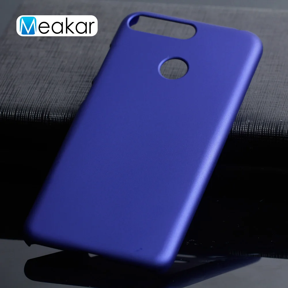 Матовая Пластик Coque 5.7For huawei Y6 Prime чехол для huawei Y6 Prime наслаждаться 8E телефона чехол-лента на заднюю панель - Цвет: Blue