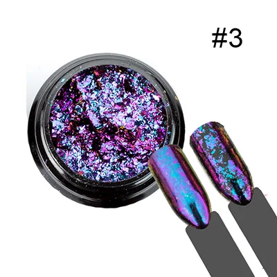 Feivielle г/кор. 0,2 хлопья Хамелеон Magic Multi Chrome 15 цветов ногтей косметическая пудра Блестки для ногтей книги по искусству гель маникюр поставки - Цвет: 003