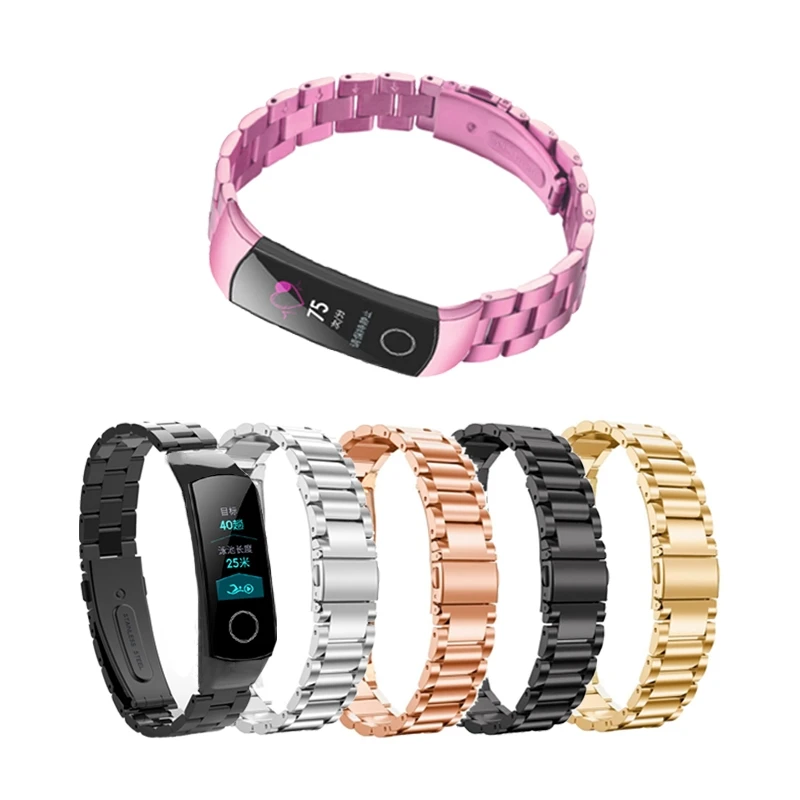 Металлический ремешок для часов huawei Honor Band 4 ремешок Металлический Стальной браслет huawei Band 4 ремешок браслет из нержавеющей стали замена
