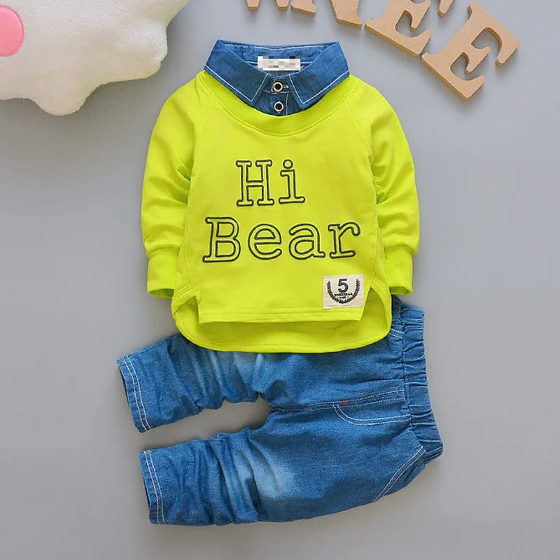 

Baby boys Clothes Spring toddler Clothing suit for children Long sleeve outfits Cotton Kids Little Boy Autumn Tracksuit 4T