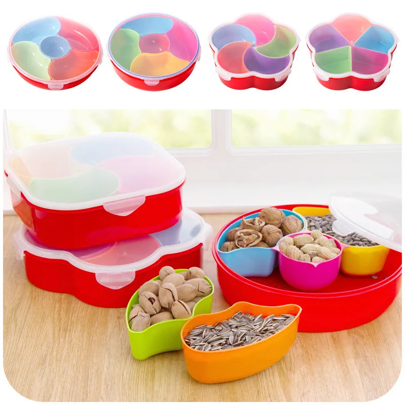 Пластик хранения 5 сетки Посуда коробка для рабочего отдельный кабинет Малый