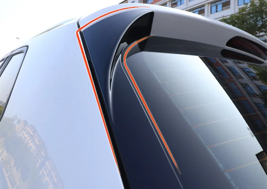 Глянцевый черный заднего спойлер сторона крыла сплиттерная отделка для VW Tiguan MK2 Gloss Black 2 шт