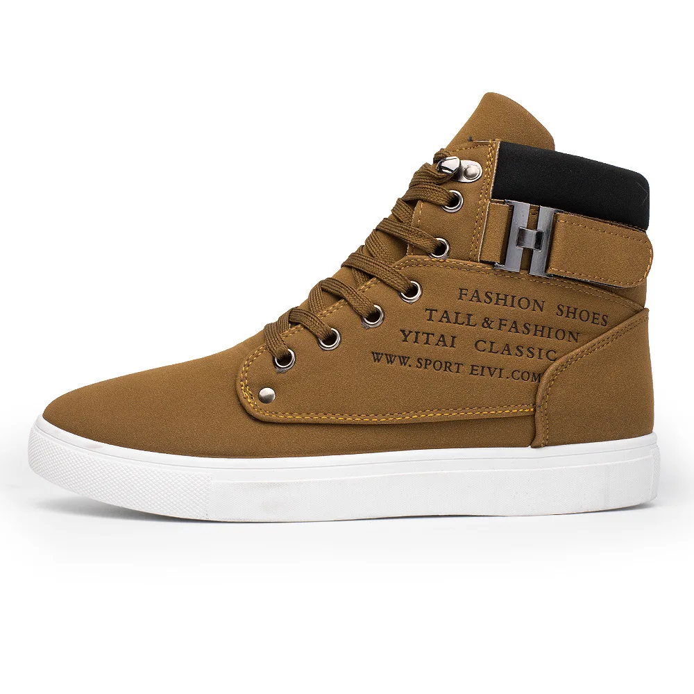 Hot Men Shoes Fashion Warm Fur Winter Boots Autumn Leather Footwear for Man New High Top Canvas Casual Sneakers |