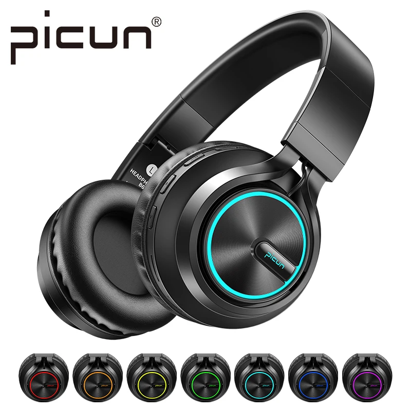 Беспроводные Bluetooth наушники Picun B6 складные Игровые с 12 часами воспроизведения