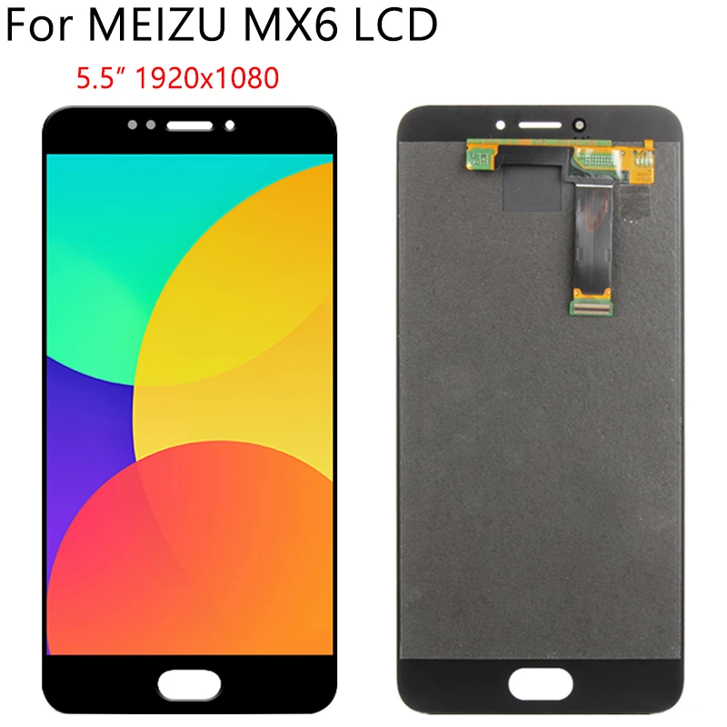5," ЖК+ рамка для MEIZU MX6 ЖК-дисплей кодирующий преобразователь сенсорного экрана в сборе запасная часть Протестировано без битых пикселей