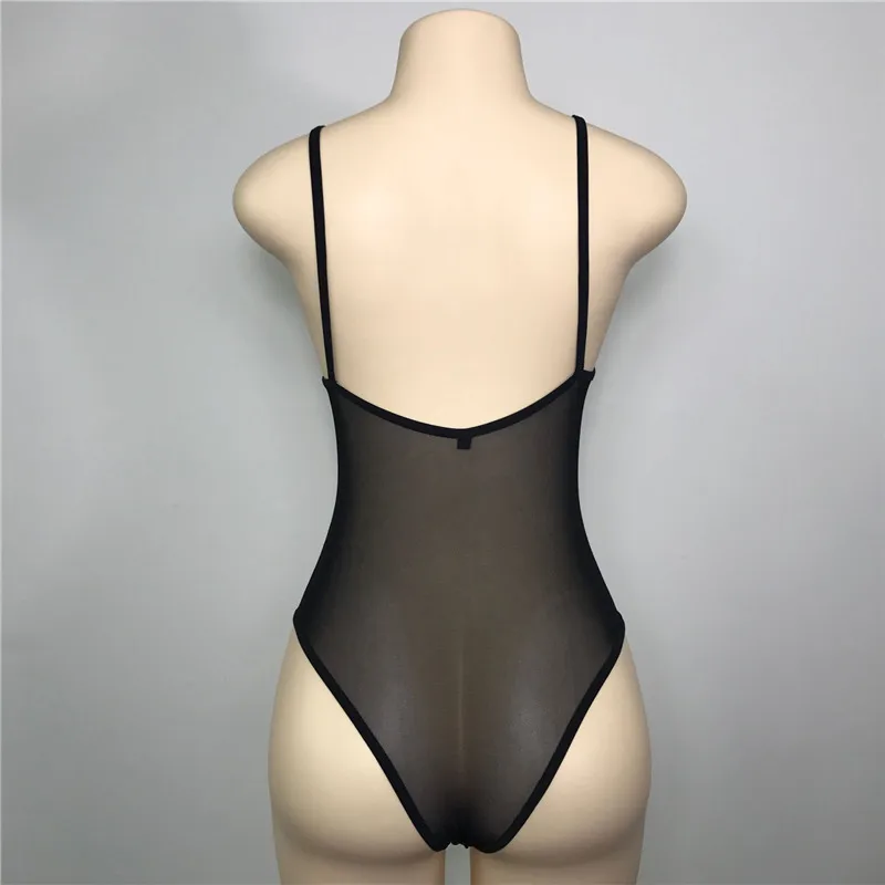 LING XIAO 2018 summer new hot women's suspenders embroidered slim sexy jumpsuit fashion V-neck black Siamese briefs wholesale | Женская