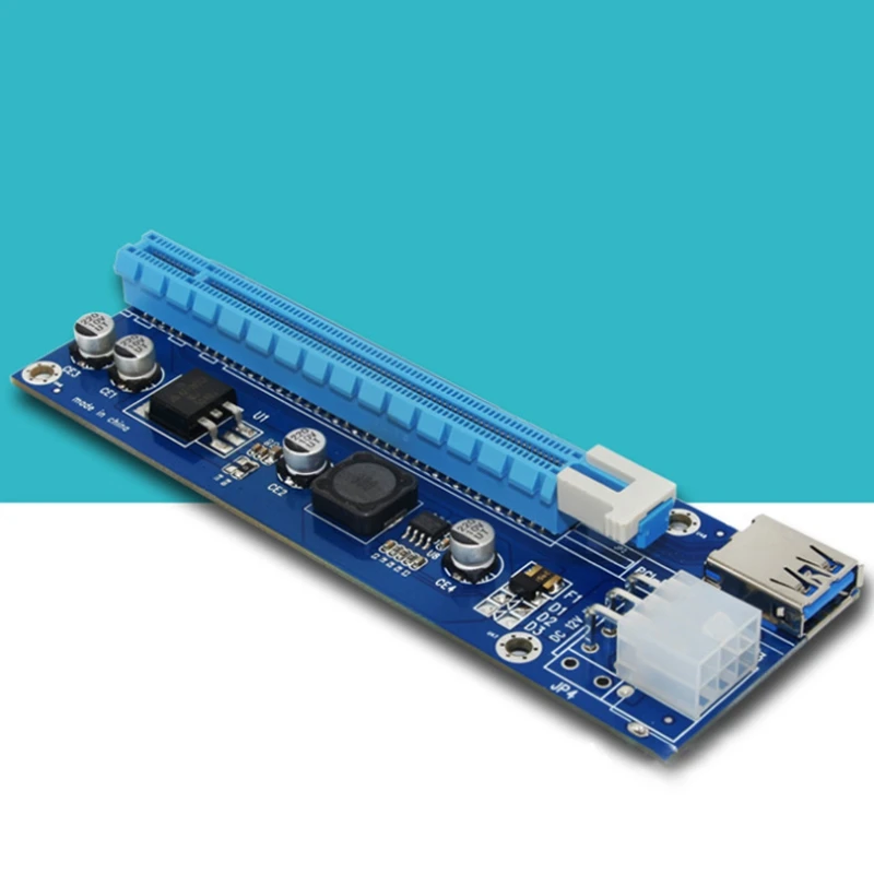 Pci E Express 1X 4X 8X 16X расширитель переходника адаптер для карты 6 Pin Dc кабель питания Gpu