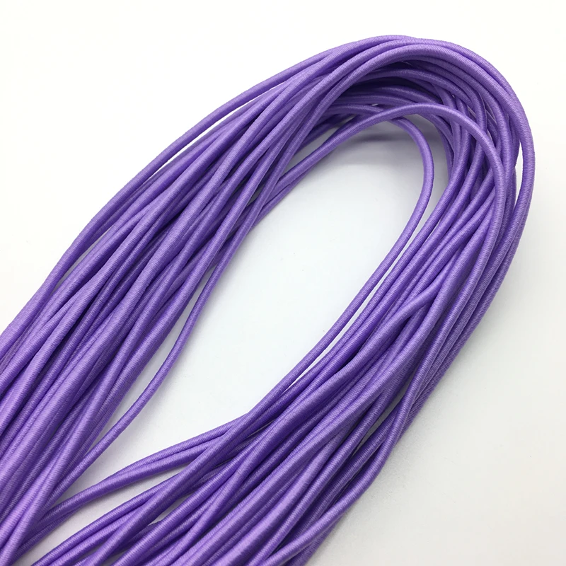 5 ярдов/партия светло фиолетовый эластичный шнур diy elastic tie downties ties | Отзывы и видеообзор