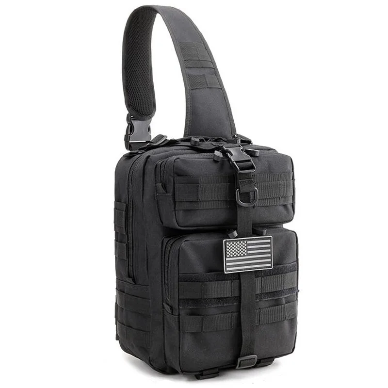 Военный Тактический штурмовой пакет слинг рюкзак армейский Molle нейлоновый