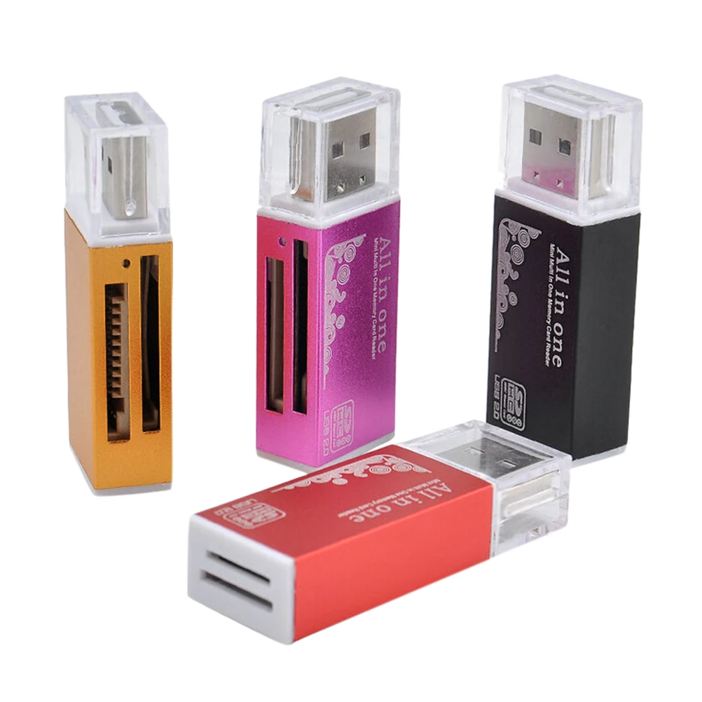 Считыватель карт памяти многофункциональный SD/SDHC MMC/RS TF/MicroSD MS/MS PRO/MS DUO M2|card memory sd|sd