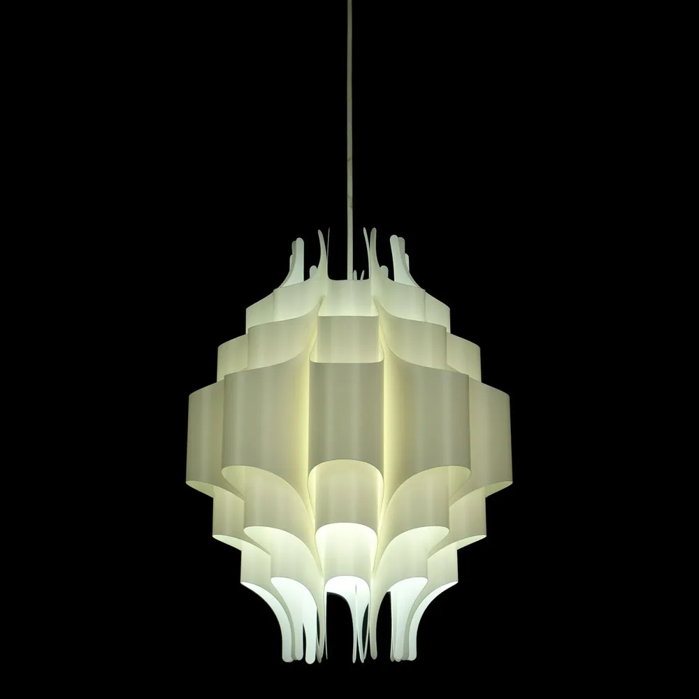 Современный пластиковый подвесной светильник сделай сам D11 X H14 дюйма лампа для