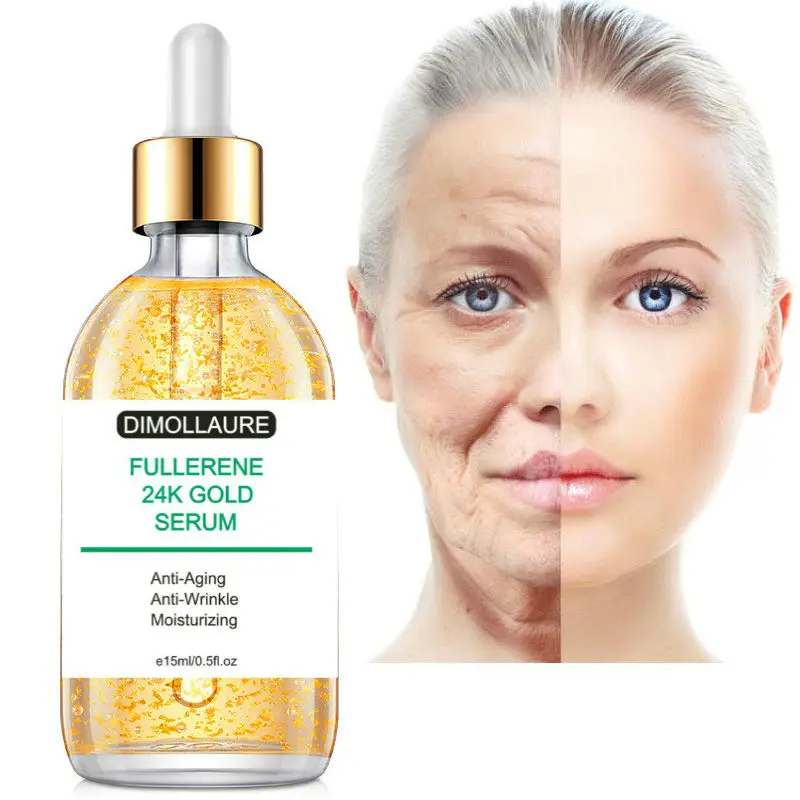 Fullerene 24K Gold Dimollaure Fullerene 24K Gold Serum kojic acid serum Hyaluronic Acid Serum Six Peptides Serum Anti-Aging Wrinkle Moisturizing - Вес нетто: Fullerene 24K Gold