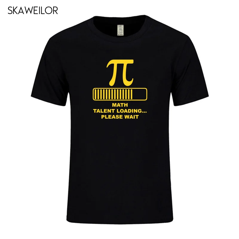Math Talent Loading Funny Creative Pi Футболка мужская летняя хлопковая футболка с коротким