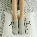 Носки-невидимки женские хлопковые, Нескользящие однотонные короткие модные милые тонкие до щиколотки, карамельные цвета, на лето