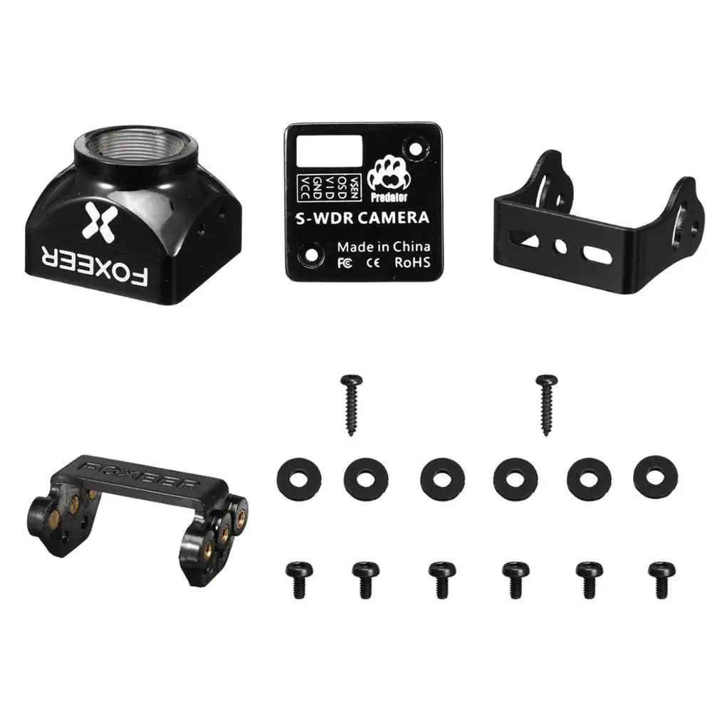 Пластиковый чехол Foxeer для камеры Predator Micro FPV черный/красный/синий моделей RC