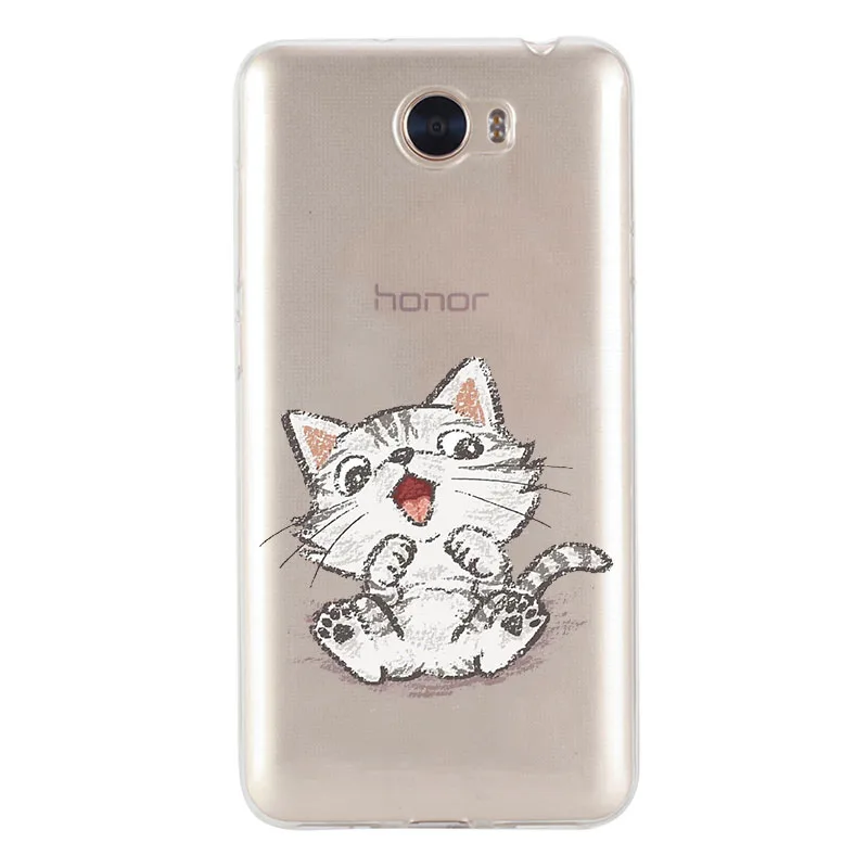 Fashion Phone Case For Huawei P10 lite Y5 2017 Y6 II Pro Y7 Nova2 Plus Mate 9 10 P8 P9 Lite Honor 6A Cat Coque Back |