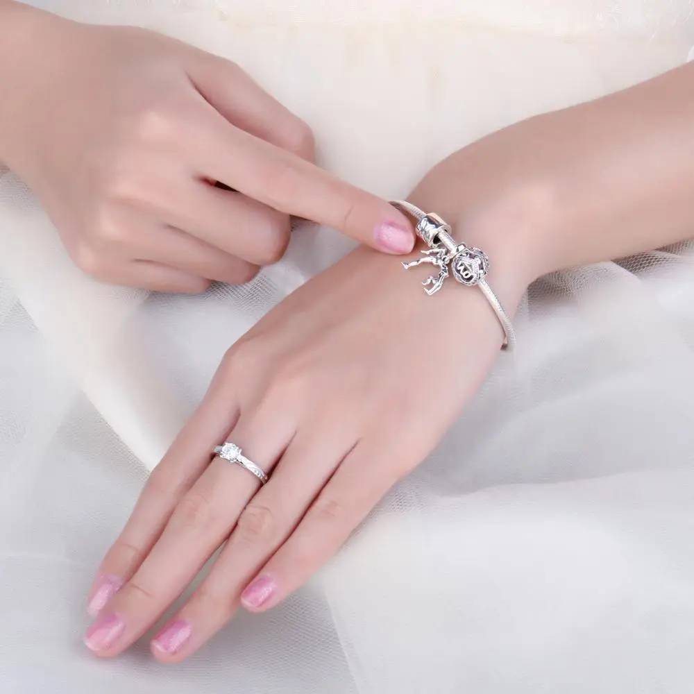 JewelryPalace Dangling Girl 925 Sterling Silver Beads Charms Original For Bracelet original Jewelry Making | Украшения и