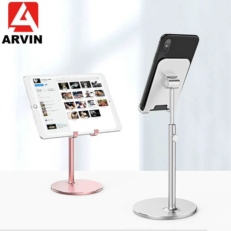 ARVIN алюминиевый сплав держатель для планшета для iPhone X iPad Air Sansung мобильный телефон Регулируемый планшет Настольный держатель для iPad Pro подставка