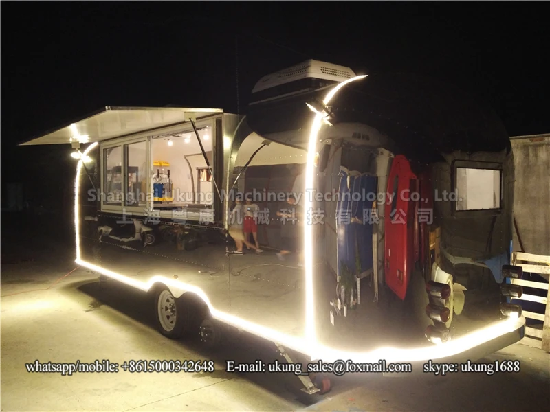 AST-210, 680 см, трейлер airstream из нержавеющей стали, подгонянный трейлер еды, передвижной кухонный грузовик еды