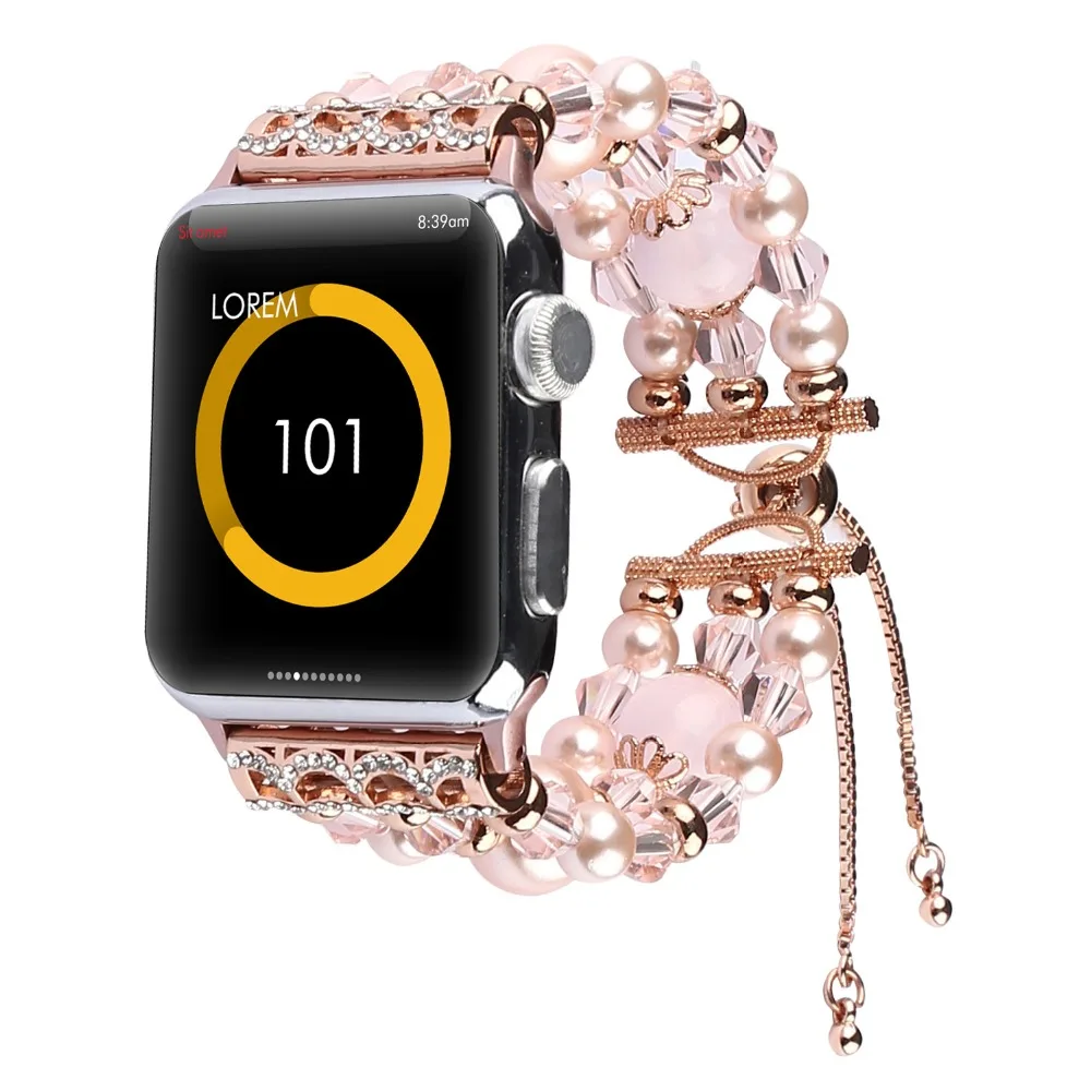 Пояс ручной работы для Apple watch band 38 мм 42 мм 40 мм 44 мм с агатовым браслетом Для iWatch band adjustment Sport series 4 3 2 1series 5