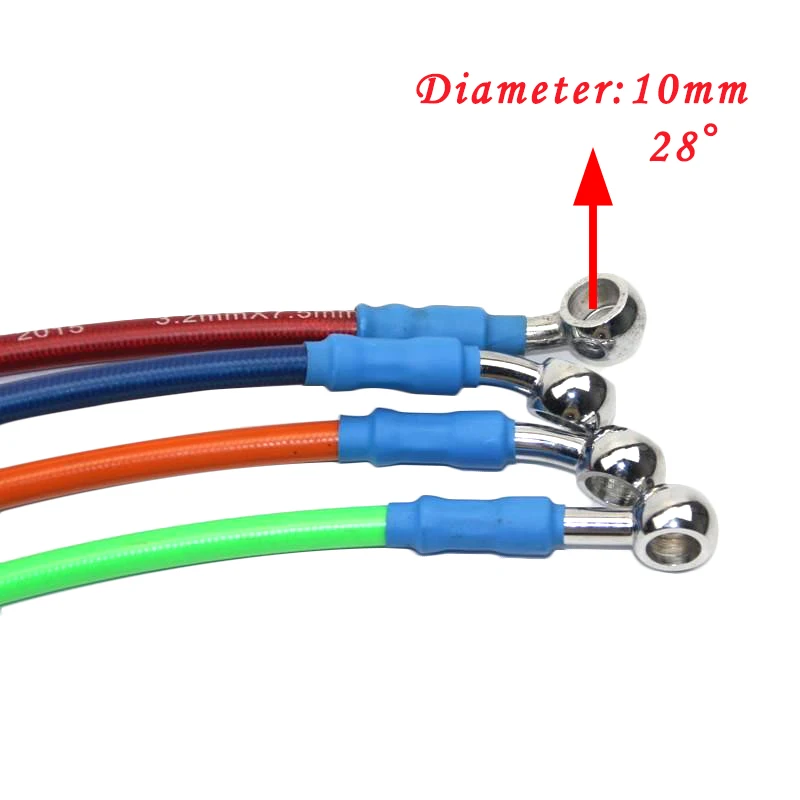 Универсальный Гидравлический усиленный тормозной шланг ZS Racing 800 1400 мм для