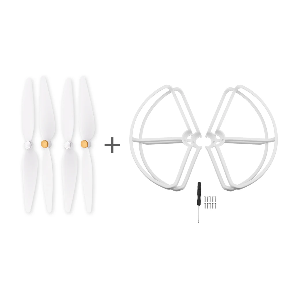 white guard-4pc prop 4 шт. пропеллер протектор для Xiaomi Mi 4K Дрон реквизит ЗАЩИТА Fens Guard бампер замена лезвия винтовые принадлежности - Цвет: white guard-4pc prop